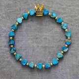 Bracelet Népalais en Turquoise, Amazonite