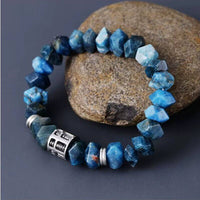 Bracelet Breloque Elastique en Turquoise, Apatite