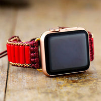 Bracelet Apple Watch Pierres Rouges (38-41mm)